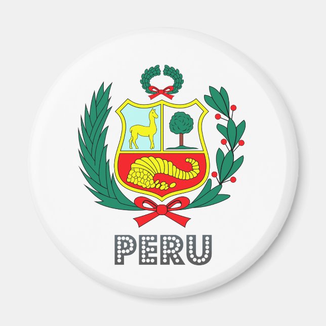 Imán Escudo de armas del Perú (Frente)
