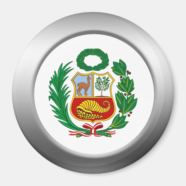 Imán Escudo de armas del Perú (Frente)