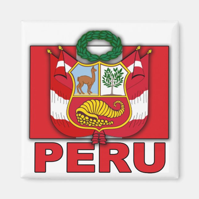 Imán Escudo de armas del Perú (Frente)