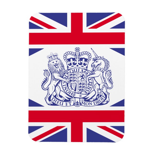 Imán Escudo de armas del Reino Unido (Vertical)