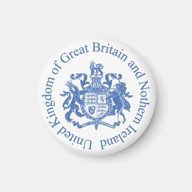 Imán Escudo de armas del Reino Unido (Frente)