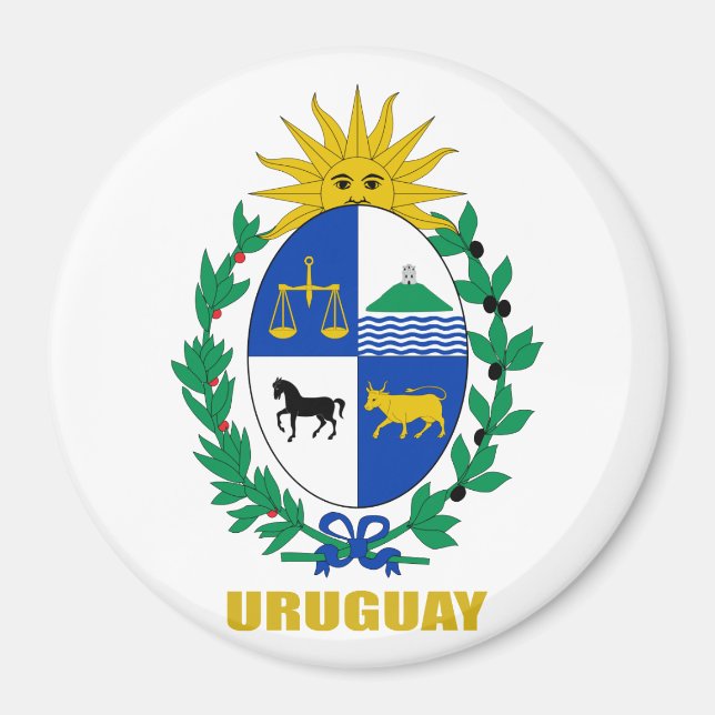 Imán Escudo de armas del Uruguay (Frente)