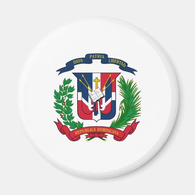 Imán Escudo de armas dominicano (Frente)