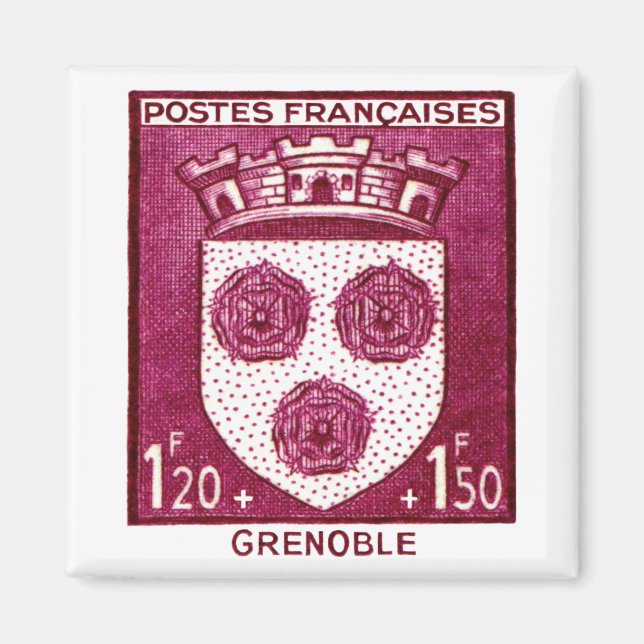 Imán Escudo de armas, Grenoble Francia (Frente)