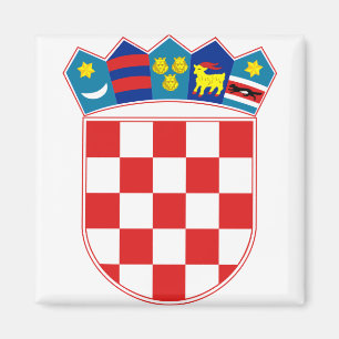 Imán Escudo de armas hora Hrvatska de Croacia