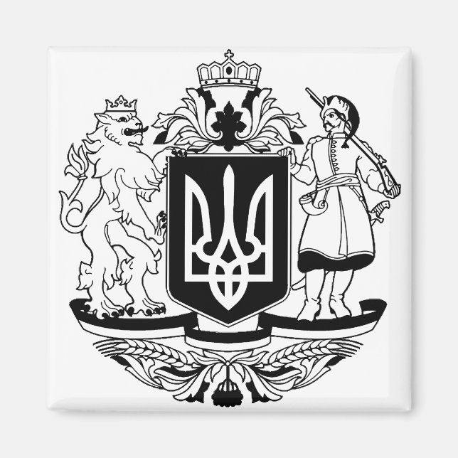 Imán Escudo de armas mayor de Ucrania (Frente)