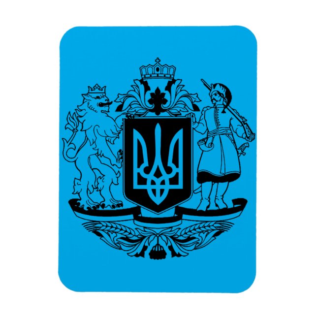 Imán Escudo de armas mayor de Ucrania (Vertical)