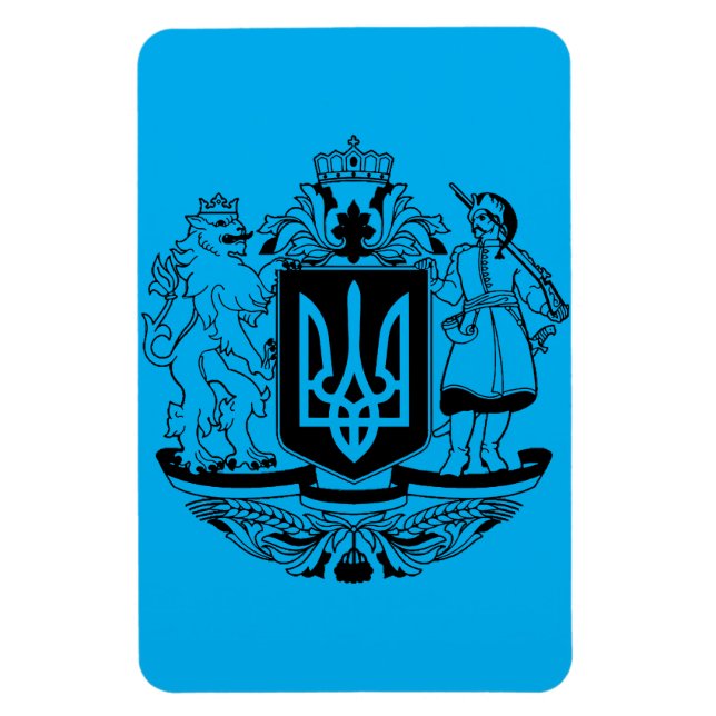 Imán Escudo de armas mayor de Ucrania (Vertical)