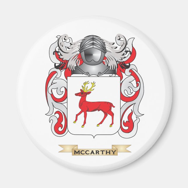 Imán Escudo de armas McCarthy (escudo familiar) (Frente)