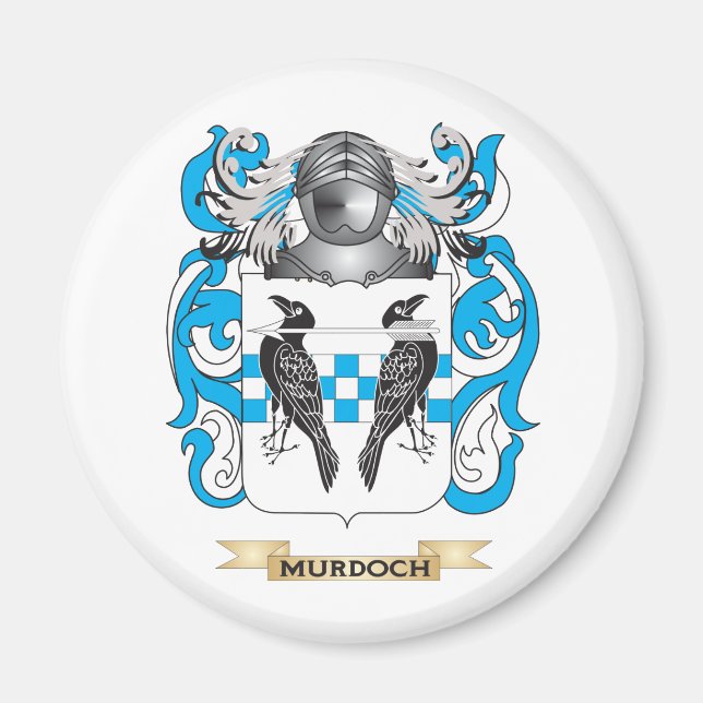 Imán Escudo de armas Murdoch-3 (escudo familiar) (Frente)