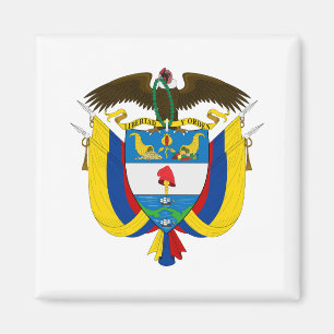 Imán Escudo de armas símbolo emblema bandera de Colombi