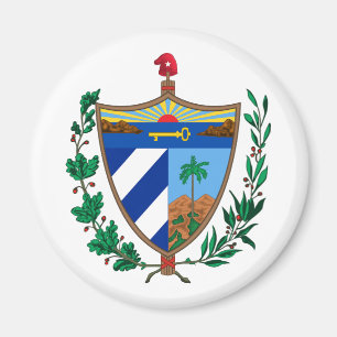 Imán escudo de armas símbolo emblema bandera de Cuba