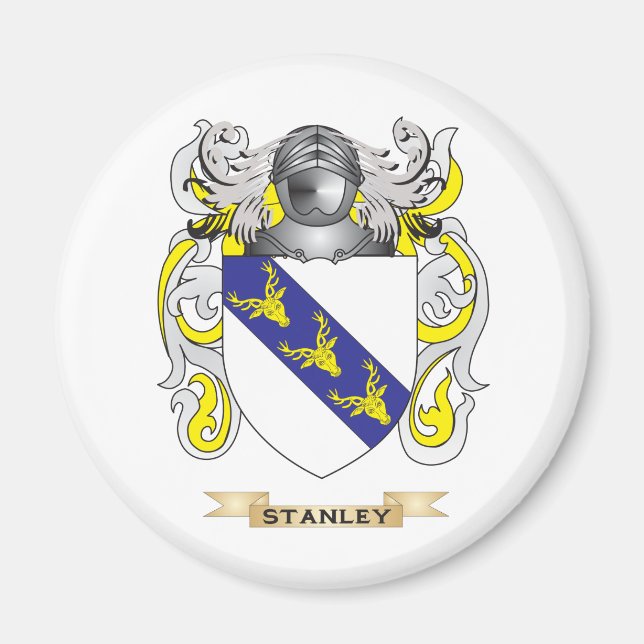 Imán Escudo de armas Stanley (escudo familiar) (Frente)