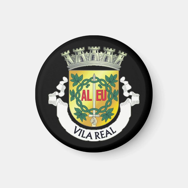 Imán Escudo de armas Vila Real, Portugal (Frente)