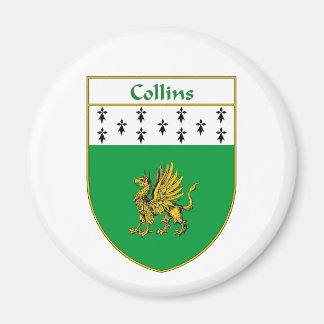Imán Escudo de armas y escudo familiar de Collins