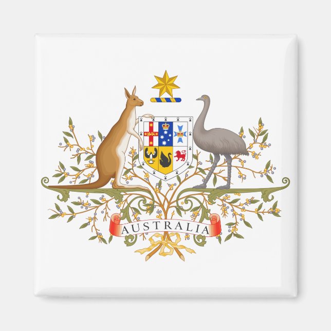 Imán Escudo de Australia (Frente)