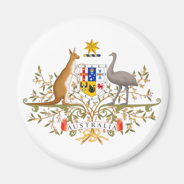 Imán Escudo de Australia (Frente)
