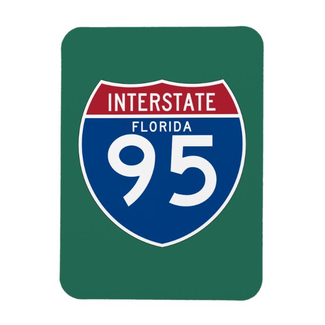 Imán Escudo de autopista interestatal Florida FL I-95 - (Vertical)