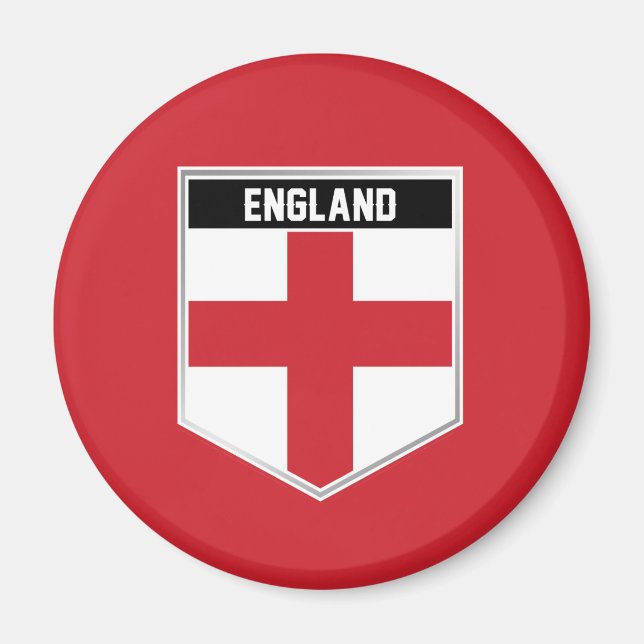 Imán Escudo de bandera de Inglaterra (Frente)