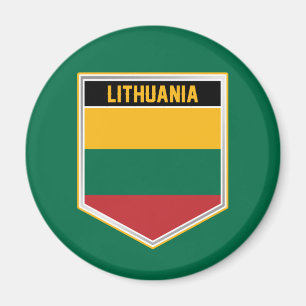 imán Escudo de bandera de Lituania