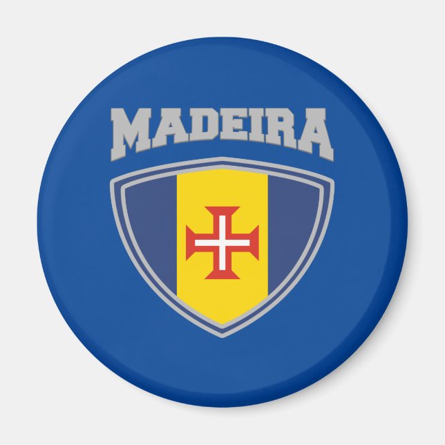 Imán Escudo de bandera de Madeira (Frente)