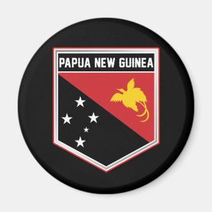 Imán Escudo de bandera de Papúa Nueva Guinea