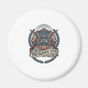 Imán Escudo de batalla patriótico 1776 Símbolo inspirad