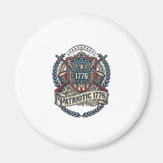 Imán Escudo de batalla patriótico 1776 Símbolo inspirad
