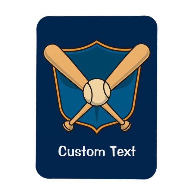 Imán Escudo de béisbol (Vertical)