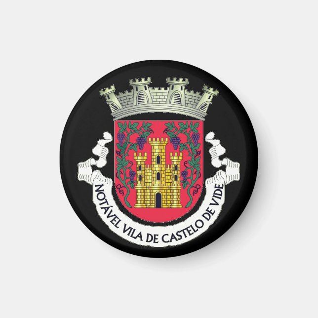 Imán Escudo de Castelo de Vide, Portugal (Frente)