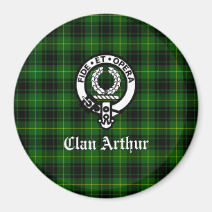 Imán Escudo de Clan Arthur / MacArthur y Tartán