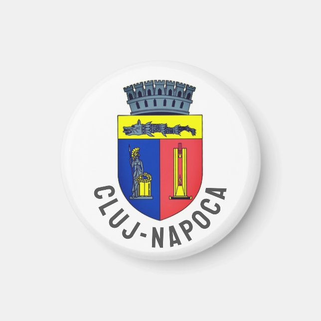 Imán Escudo de Cluj-Napoca, Rumania (Frente)