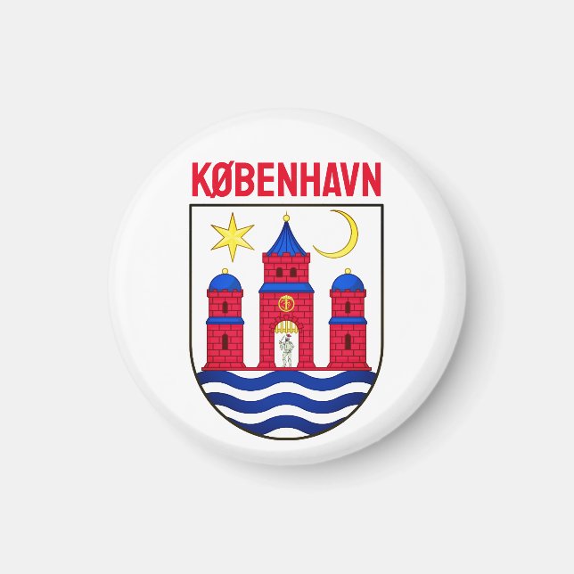Imán Escudo de Copenhague - DINAMARCA (Frente)