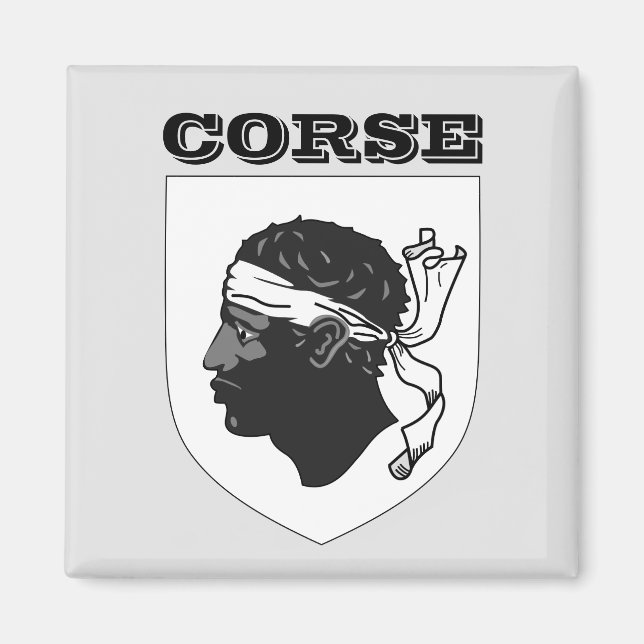 Imán Escudo de Córcega (Francia) (Frente)