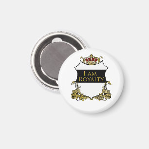 Imán Escudo de Corona Real Soy Realeza