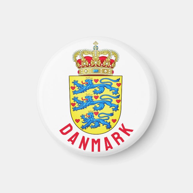 Imán Escudo de Dinamarca (Frente)