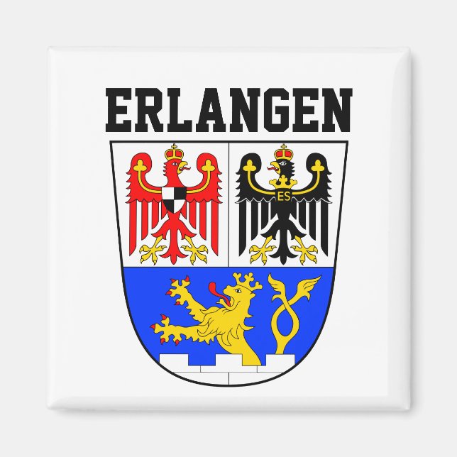 Imán Escudo de Erlangen, ALEMANIA (Frente)