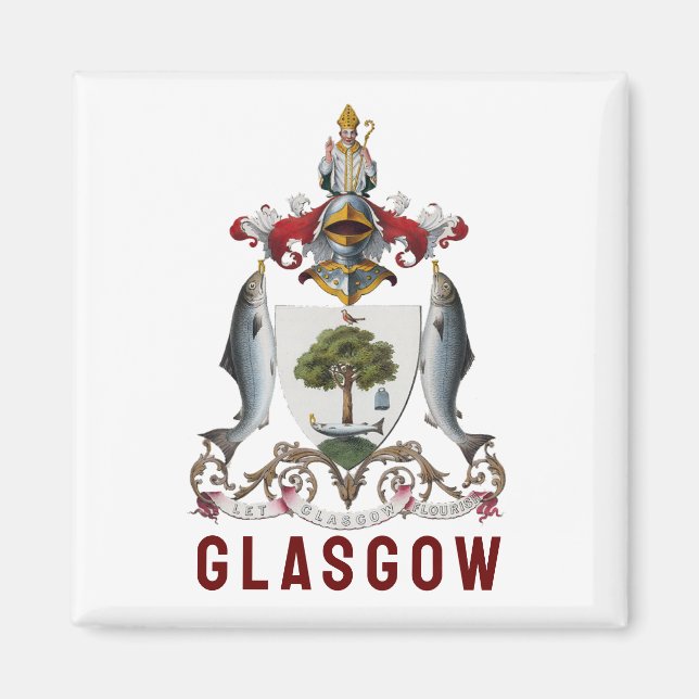 Imán Escudo de Glasgow, ESCOCIA (Frente)