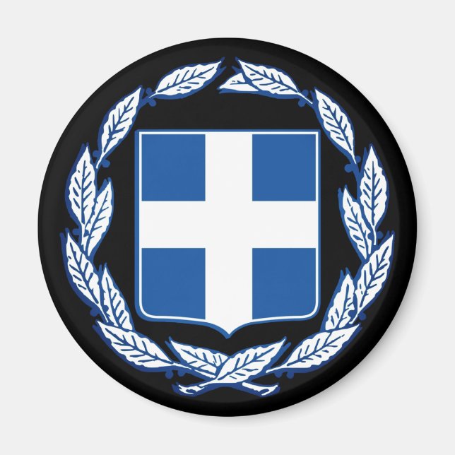 Imán Escudo de Grecia Magnet (Frente)