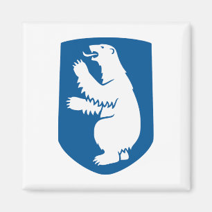 Imán escudo de Groenlandia país símbolo emblema bandera