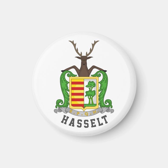 Imán Escudo de Hasselt, Bélgica (Frente)