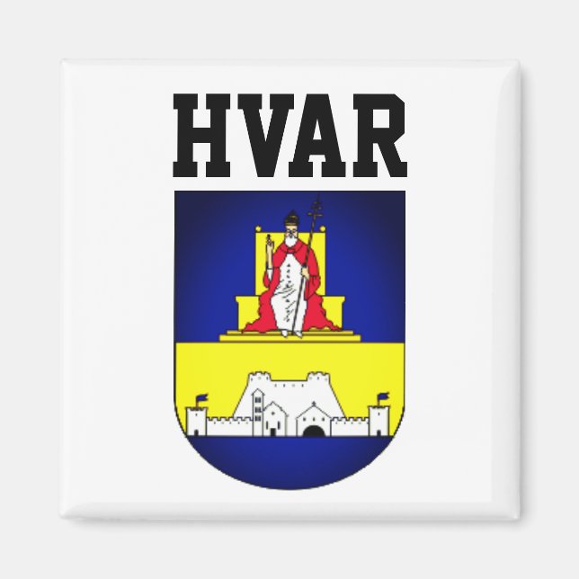 Imán Escudo de Hvar - Croacia (Frente)