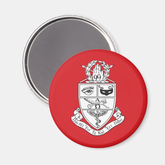 Imán Escudo de Kappa Psi (Anverso/Reverso)