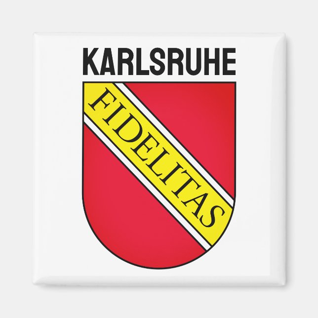 Imán Escudo de Karlsruhe, ALEMANIA (Frente)