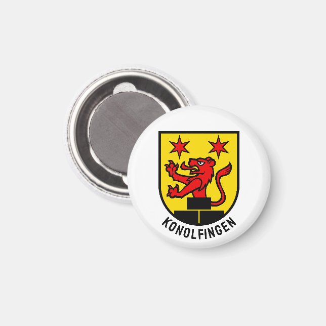Imán Escudo de Konolfingen, Suiza (Anverso/Reverso)