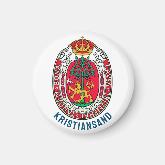 Imán Escudo de Kristiansand, NORUEGA (Frente)