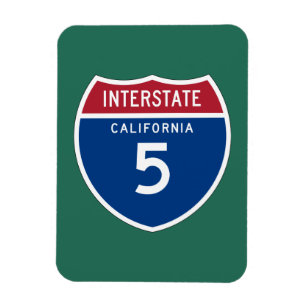 Imán Escudo de la carretera nacional de California CA