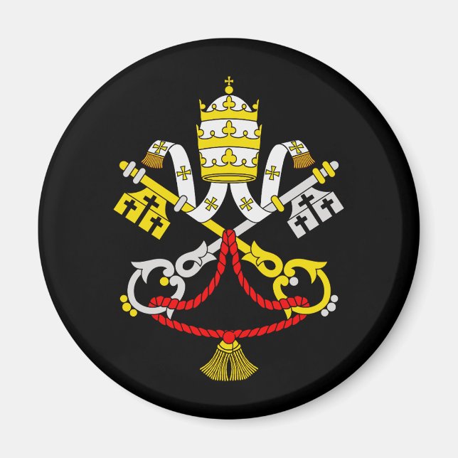 Imán Escudo de la Ciudad del Vaticano (Frente)