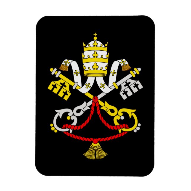 Imán Escudo de la Ciudad del Vaticano (Vertical)