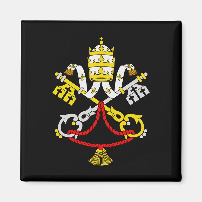 Imán Escudo de la Ciudad del Vaticano (Frente)